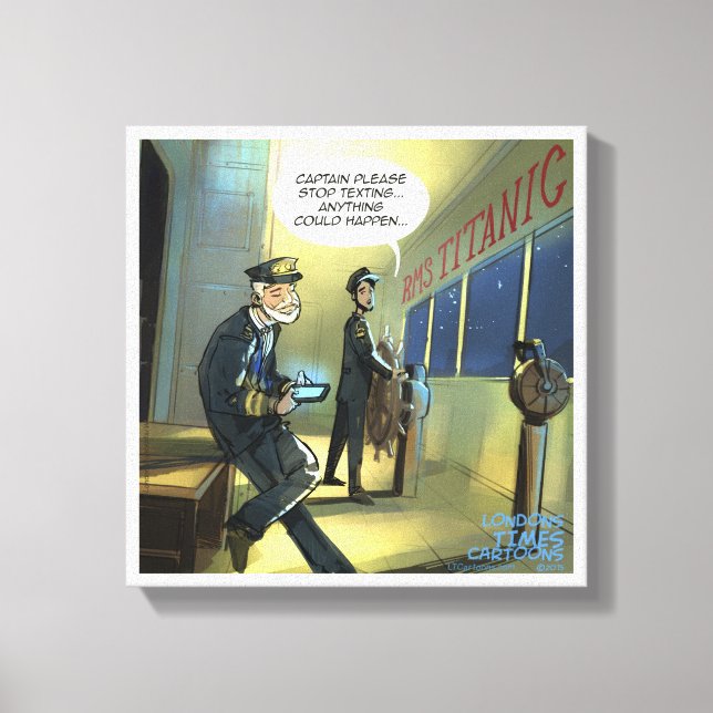 Impressão Em Tela Não Escreva Tela Engraçada E Titânica (Frente)