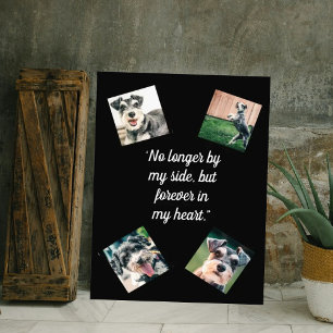 Impressão Em Tela Não mais do meu memorial de foto de cão lateral em