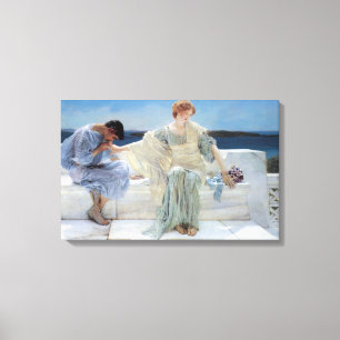 Impressão Em Tela Não Me Pergunte Mais de Sir Lawrence Alma-Tadema