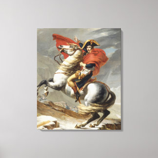 Impressão Em Tela Napoleão atravessando os Alpes - Jacques-Louis Dav