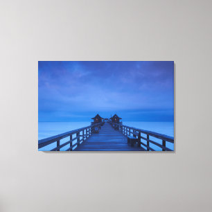 Impressão Em Tela Nápoles Pier, amanhecer