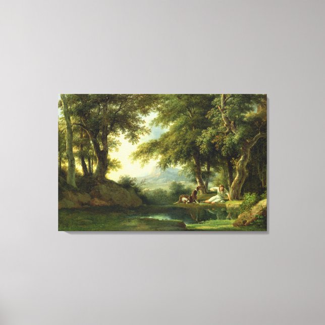 Impressão Em Tela Narciso Admitindo sua Reflexão (Frente)