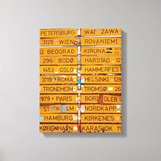 Impressão Em Tela Narvik signpost (Frente)