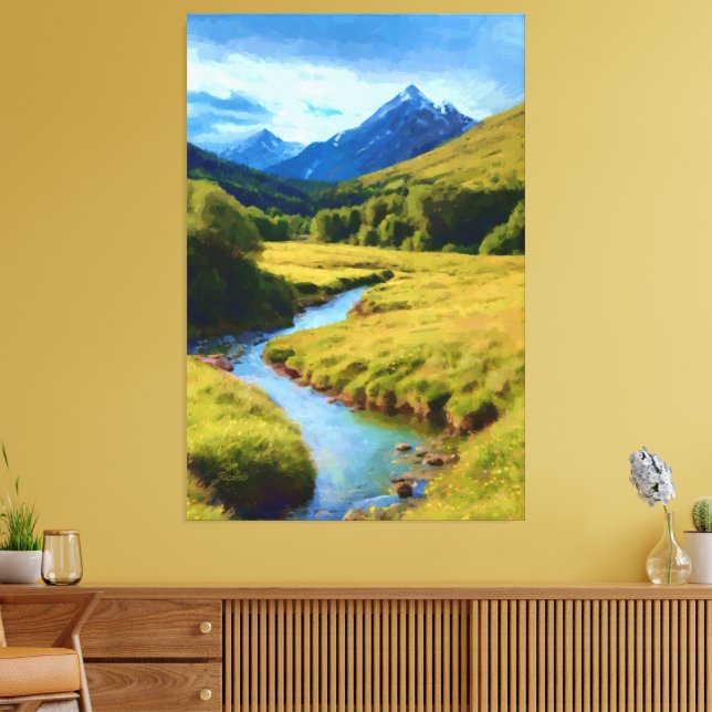 Impressão Em Tela Nascer de Oblivião de Lethe (Insitu(Sala de estar))