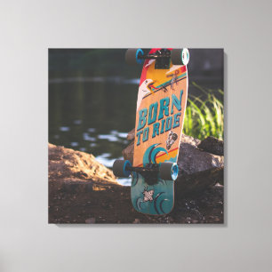 Impressão Em Tela Nascer De Skate Para Ir
