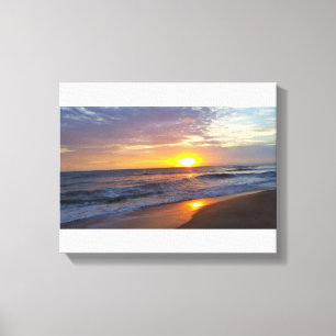 Impressão Em Tela Nascer do sol de OBX