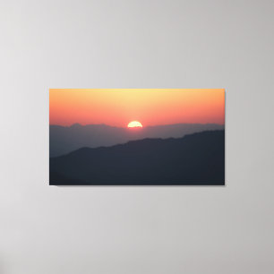 Impressão Em Tela Nascer do Sol Distante