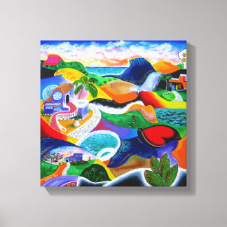 Impressão Em Tela Nascer do sol em Porto Rico