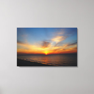 Impressão Em Tela Nascer do sol no Atlântico