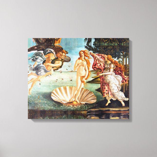 Impressão Em Tela Nascimento Botticelli de Vênus Restaurado (Frente)
