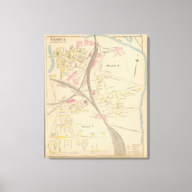 Impressão Em Tela Nashua, Ward 3, 7 (Frente)