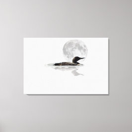 Impressão Em Tela Natações De Lua Na Impressão Da Tela De Lua