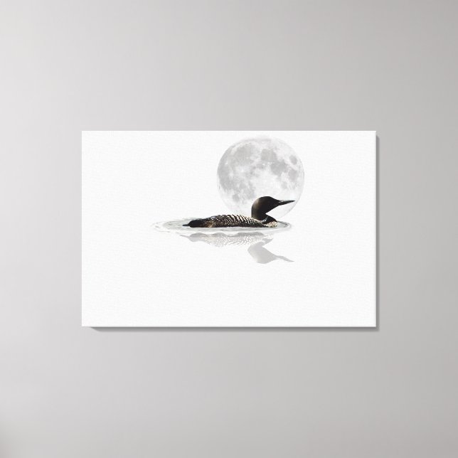 Impressão Em Tela Natações De Lua Na Impressão Da Tela De Lua (Frente)