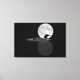 Impressão Em Tela Natações De Lua Na Impressão Da Tela De Lua