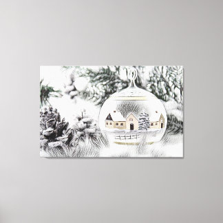 Impressão Em Tela Natais vintages Decorações Ornamentos