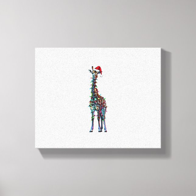 Impressão Em Tela Natal da Girafa  _1 (Frente)