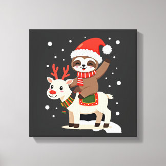 Impressão Em Tela Natal da Preguiça Alpaca (3)