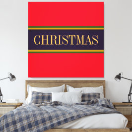 Impressão Em Tela NATAL Festivo Bold Brilho Vermelho Roxo
