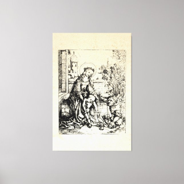 Impressão Em Tela Natal Natividade Madonna e Virgem Infantil Maria (Frente)