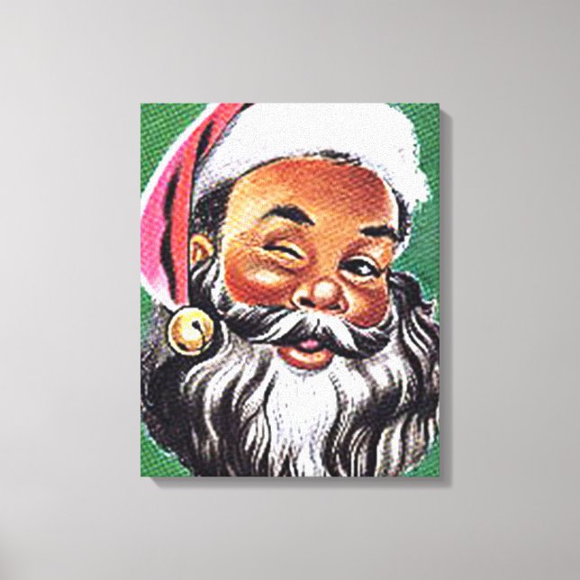 Impressão Em Tela Natal negro afro-americano (Frente)
