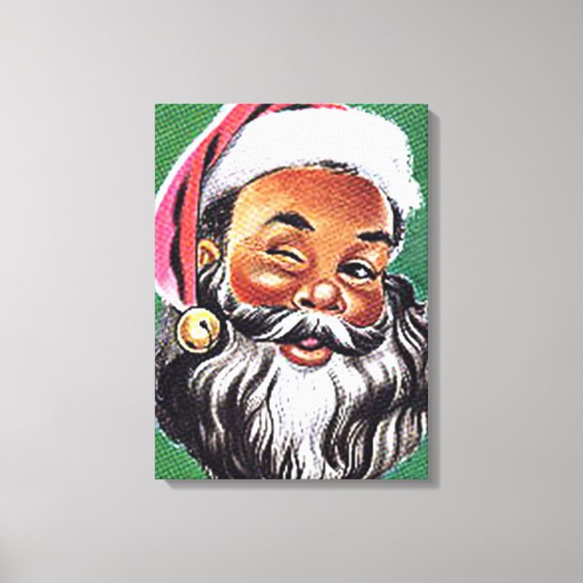 Impressão Em Tela Natal negro afro-americano (Frente)