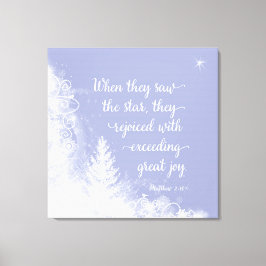 Impressão Em Tela Natal - Quando Viram a Estrela