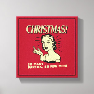 Impressão Em Tela Natal: Tantas Festas, Tantos Homens