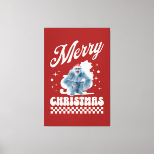 Impressão Em Tela Natal Yeti Divertido Humor de Férias