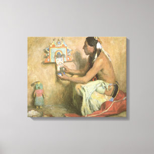 Impressão Em Tela Nativos americanos antigos, Hopi Katchina por Cous