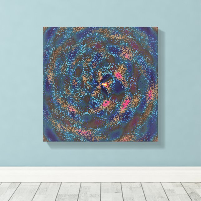 Impressão Em Tela Natural Bird Nest Pattern Formation  (Insitu(piso de madeira))