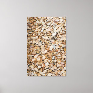 Impressão Em Tela Natural Earth Tone Gravel and Stone Texture