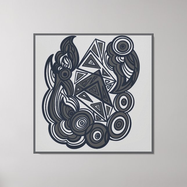 Impressão Em Tela Nature and Geometry Harmony (Frente)