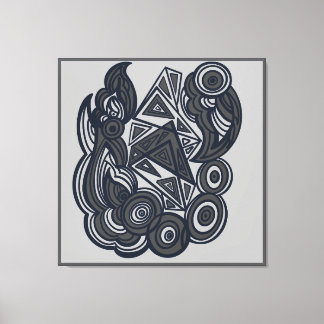 Impressão Em Tela Nature and Geometry Harmony