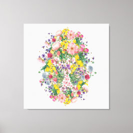 Impressão Em Tela Natureza Botânica de Arte Floral de Flor Selvagem