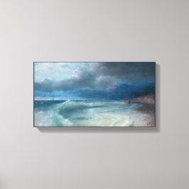 Impressão Em Tela Naufrágio de uma Manhã de Tempestade, Aivazovsky