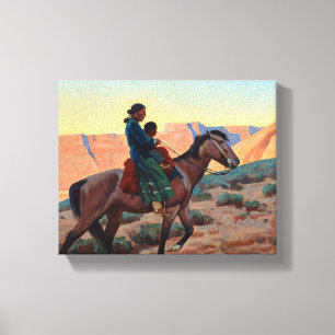 Impressão Em Tela Navajo Mãe, 1945 por Maynard Dixon