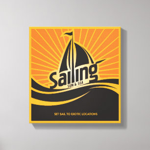 Impressão Em Tela Navigação Sun e mar