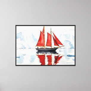Impressão Em Tela Navio à vela