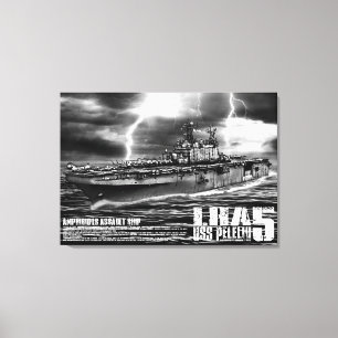 Impressão Em Tela Navio de assalto anfíbio Peleliu Wrappedcanvas