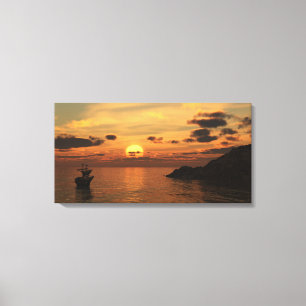 Impressão Em Tela Navio de navigação