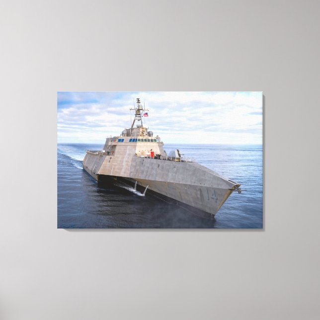 Impressão Em Tela NAVIO LITORAL DE COMBATE - LCS-14 24x36 (Frente)