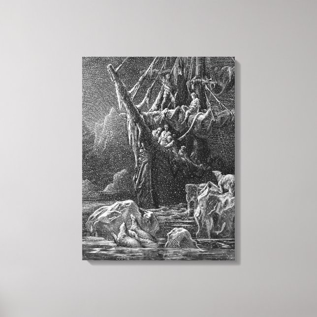 Impressão Em Tela Navio na Antártica (Frente)