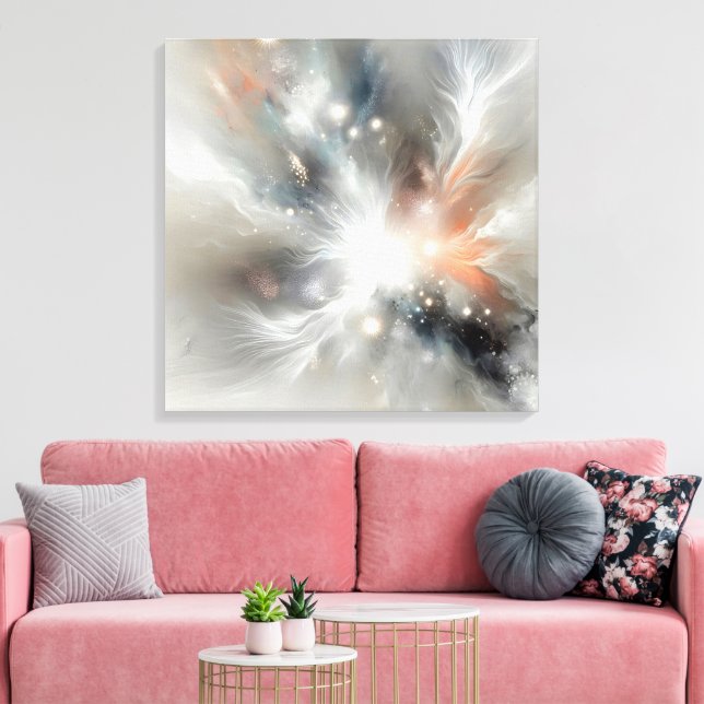 Impressão Em Tela Nebulosa abstrato Celestial (Insitu(Sala de estar))