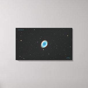 Impressão Em Tela Nebulosa do Anel (M57) - Impressão de Tela Média