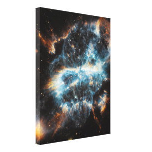 Impressão Em Tela Nebulosa Gasosa Brilhante