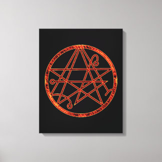 Impressão Em Tela Necronomicon (burning)