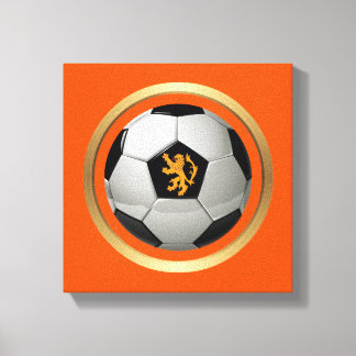 Impressão Em Tela Neerlandês Soccer Ball, Leão Holandês Laranja