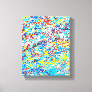 Impressão Em Tela Nenhuma Visão Necessária Abstrato Colorido Salpico