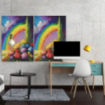Impressão Em Tela Neoimpressionismo na cena natural colorida do arco<br><div class="desc">Apresentando nossa tela de desenho impressionante com uma cena colorida impressionante da natureza do arco-íris com água, com certeza para iluminar qualquer espaço! Essa impressão de alta qualidade mostra a beleza da natureza com suas cores vibrantes e a visão serena da água. Perfeito para amantes da natureza, esta tela de...</div>