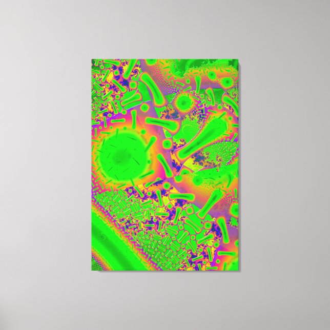 Impressão Em Tela Neon Dicroic Psychedelic (Frente)